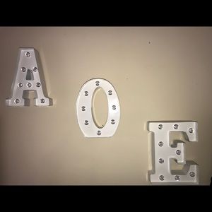 Alpha phi AOE letters